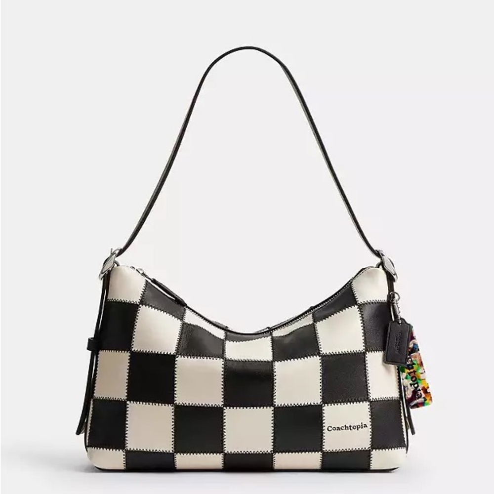 Coach Alter/Ego Shoulder Bag in Checkerboard Upcrafted Leather FULL SIZE CBE00